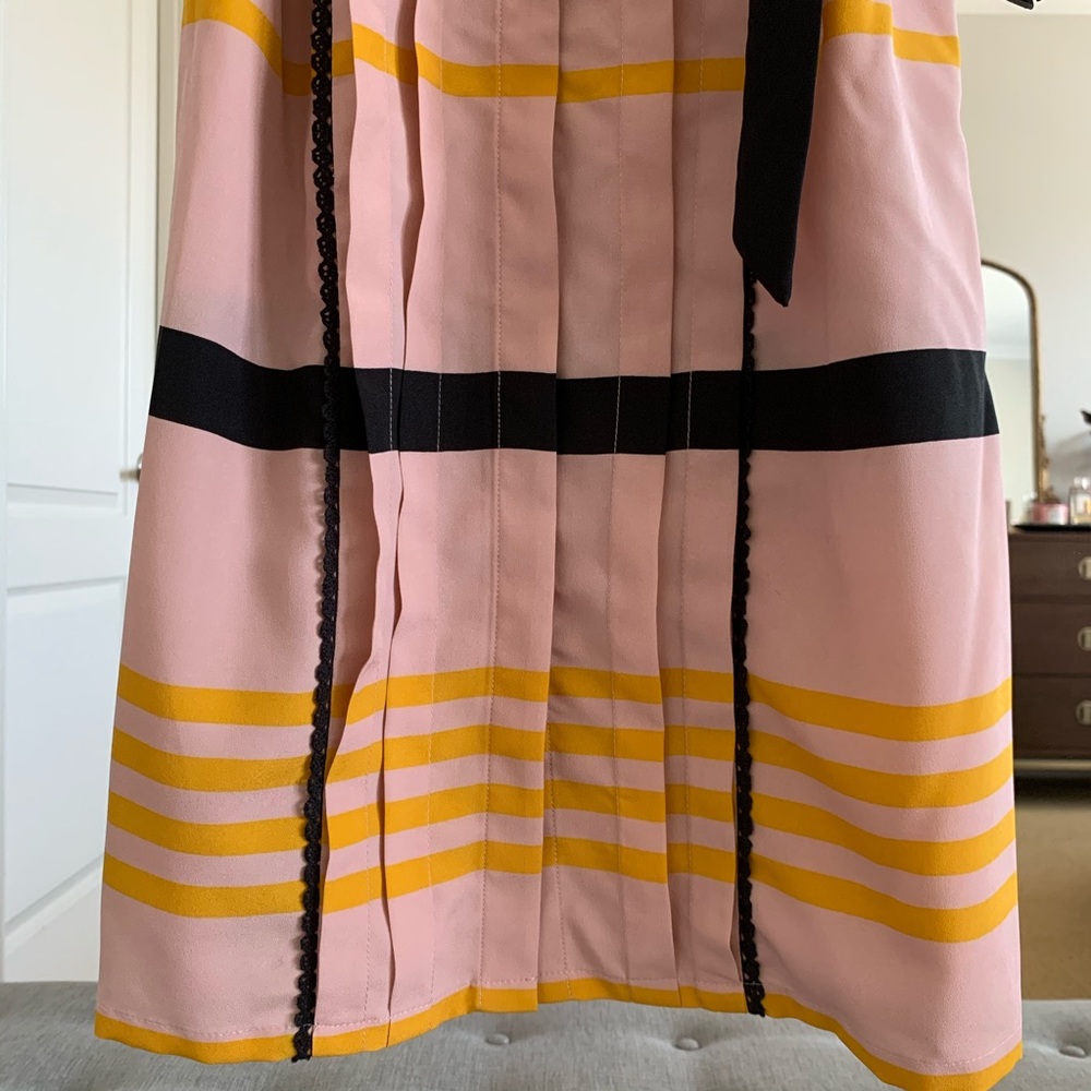 Jason Wu For Target Striped Button Up Shirtdress M - image 5